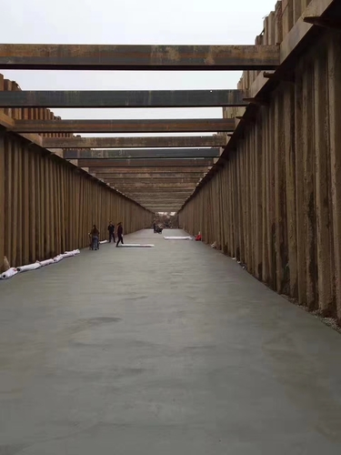 九江地下管廊钢板桩施工